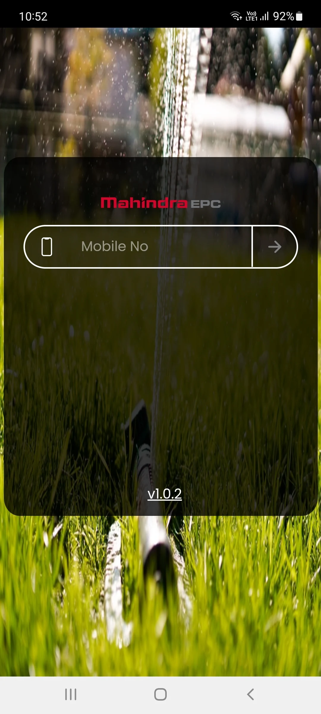 MahindraEPC FRM screenshot